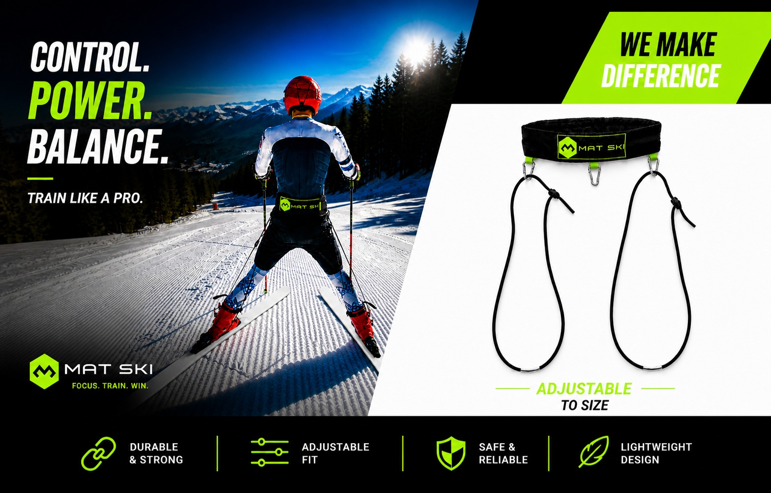 Ski Trainer Stability – Pro Hip Belt